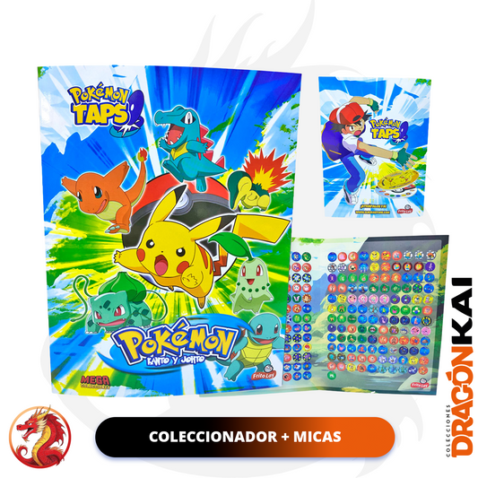 Coleccionador de tazos Pokémon + Micas (NO TAZOS)