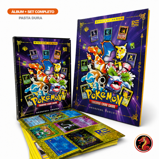 Álbum Pasta Dura Enciclopedia TCG Pokémon + Set completo