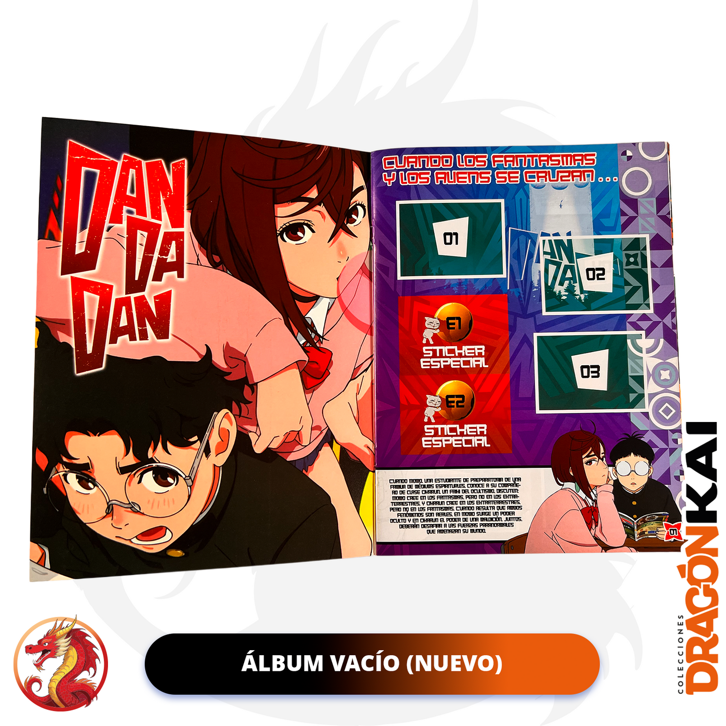 Álbum DanDaDan + Set completo de a pegar