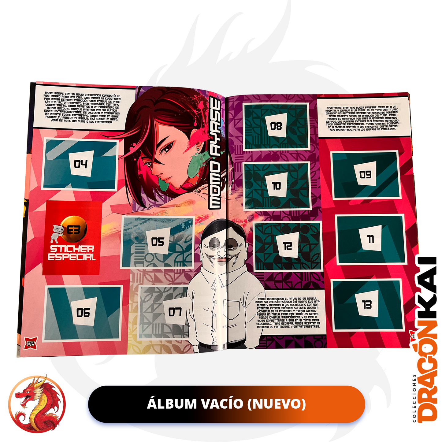 Álbum DanDaDan + Set completo de a pegar