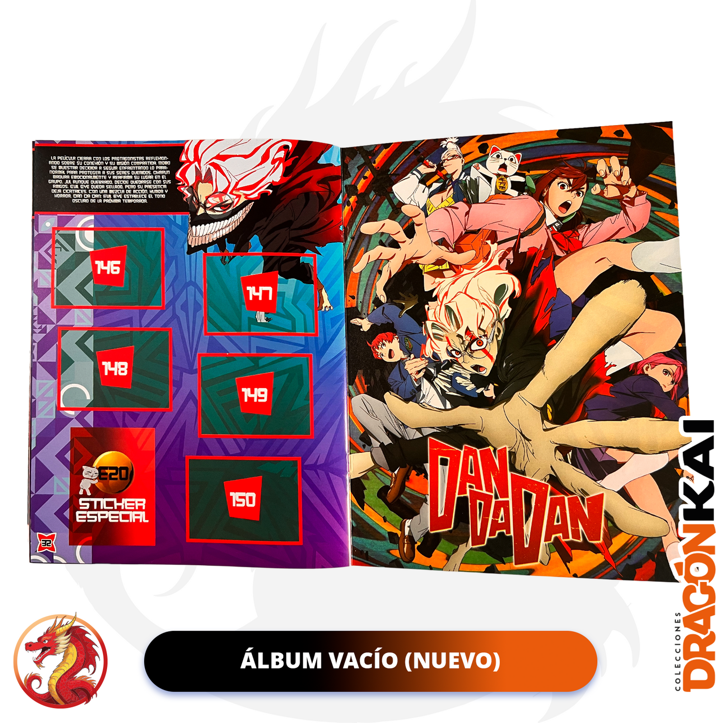 Álbum DanDaDan + Set completo de a pegar