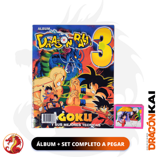 Álbum Dragon Ball 3 (Re. Navarrete) + set completo a pegar