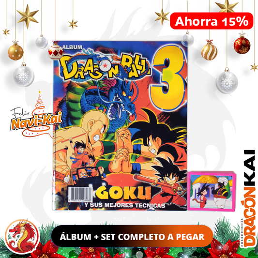 Álbum Dragon Ball 3 (Re. Navarrete) + set completo a pegar