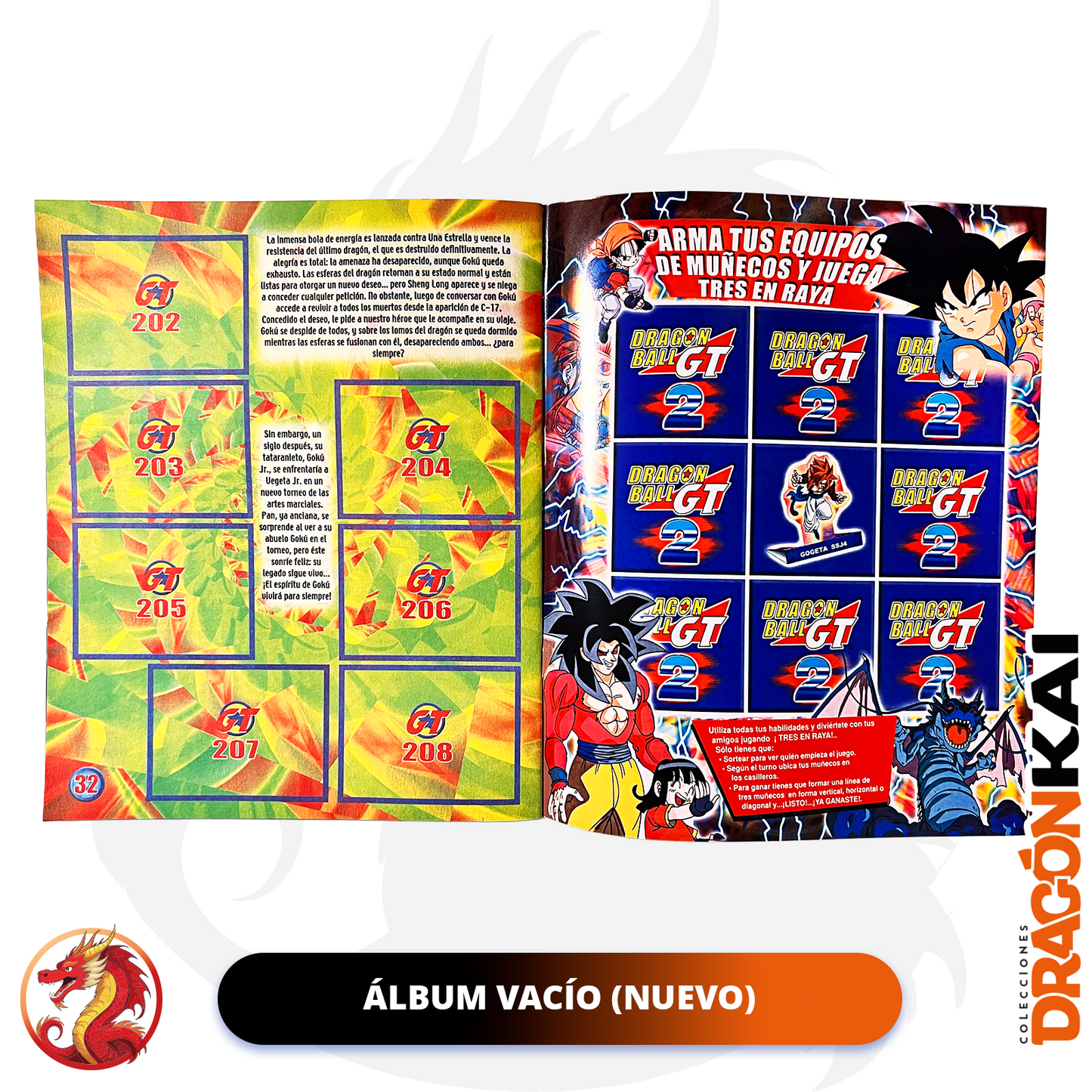 Álbum Dragon Ball GT 2 (Re. Navarrete) + Set completo a pegar