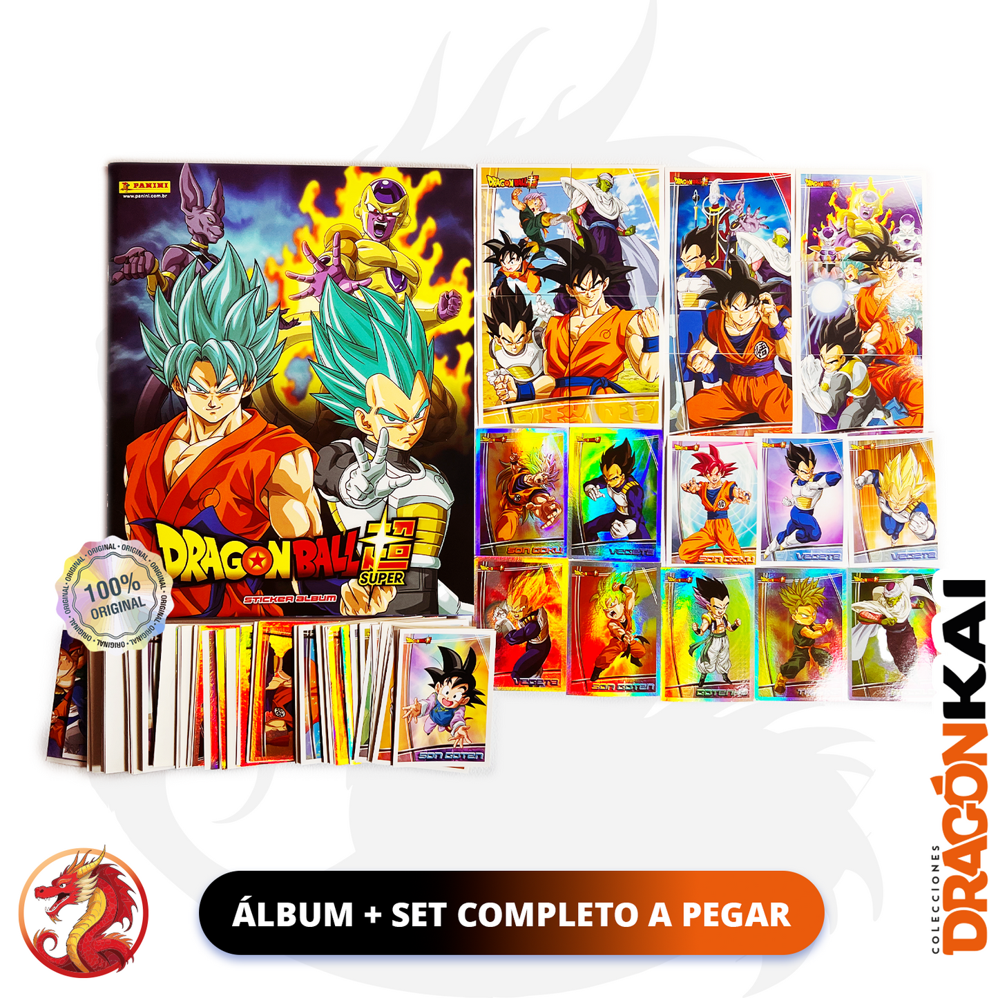 Álbum Dragon Ball Super (Panini 2017) + Set completo a pegar