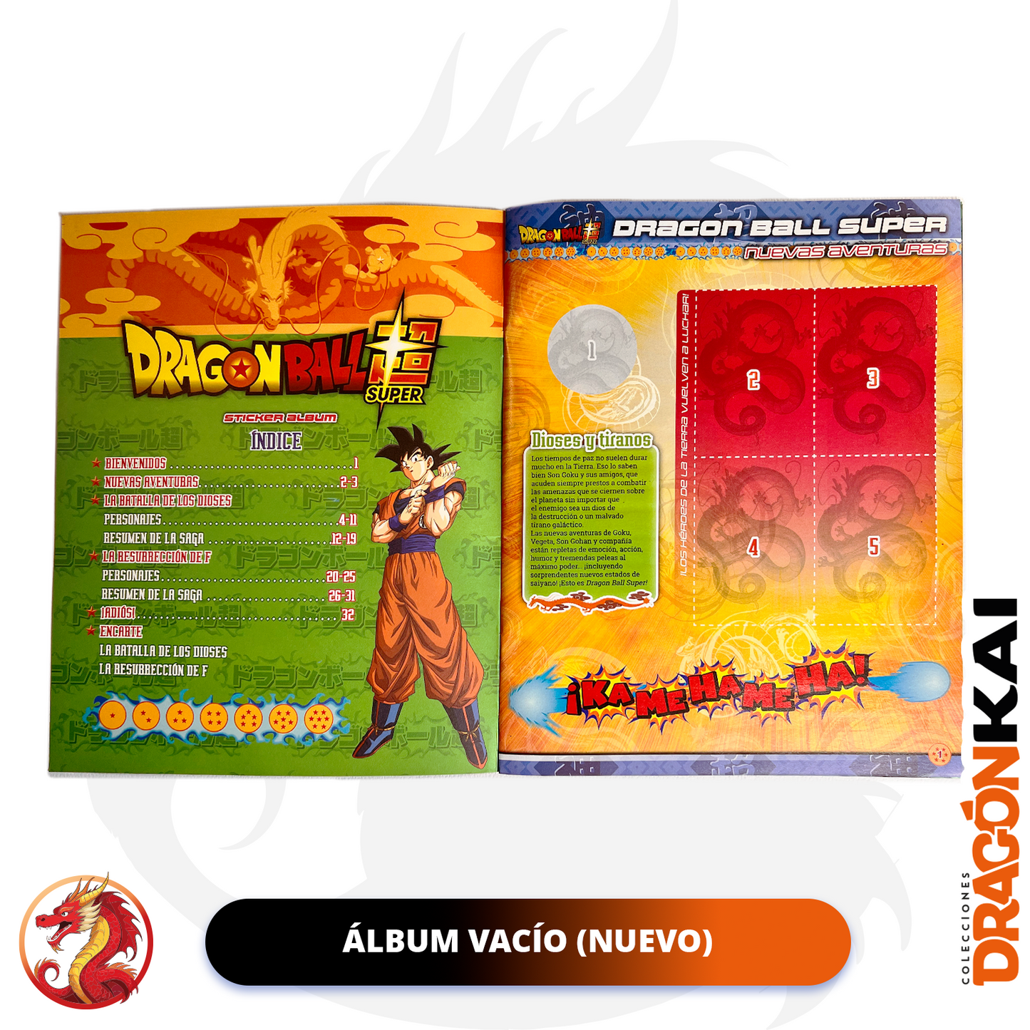 Álbum Dragon Ball Super (Panini 2017) + Set completo a pegar