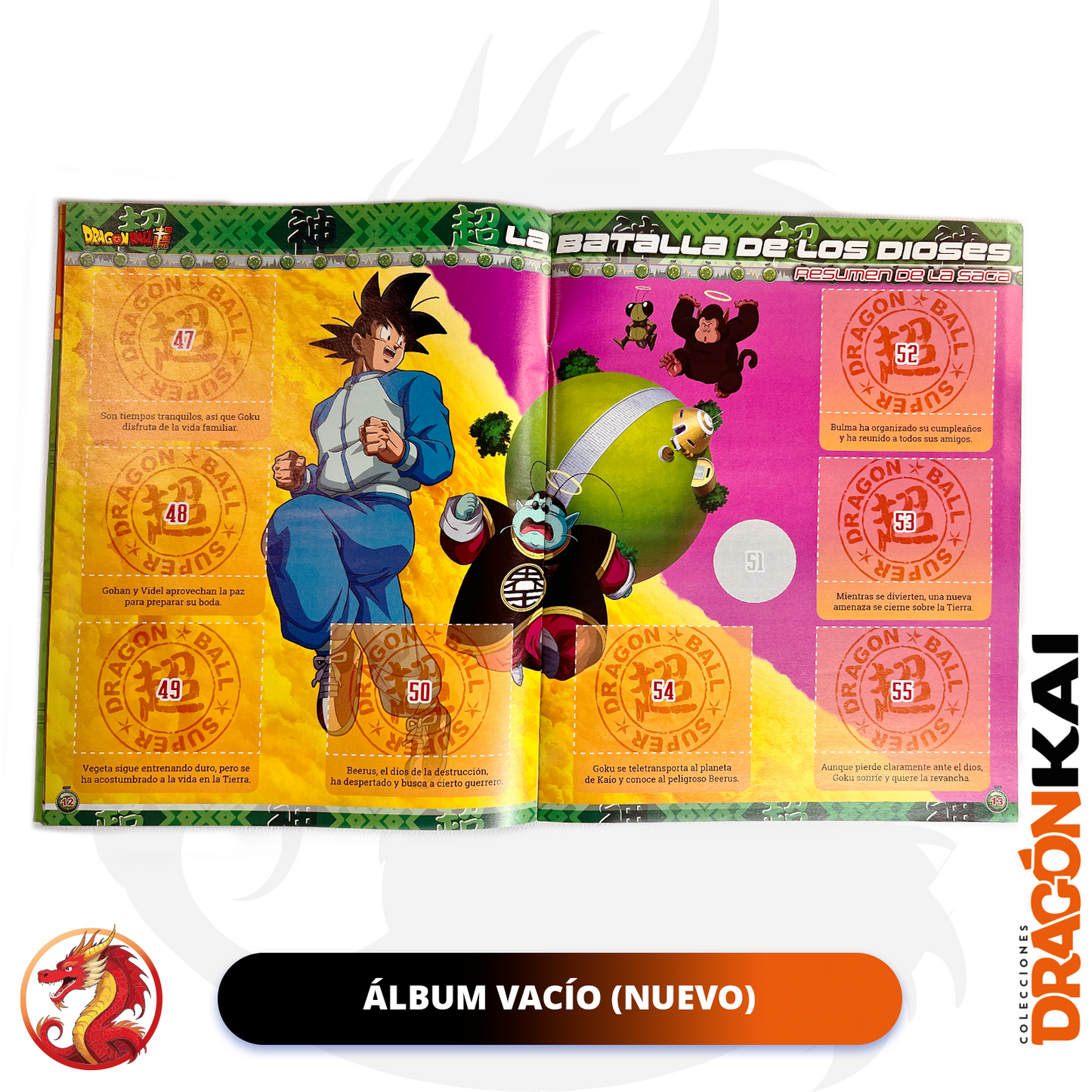 Álbum Dragon Ball Super (Panini 2017) + Set completo a pegar