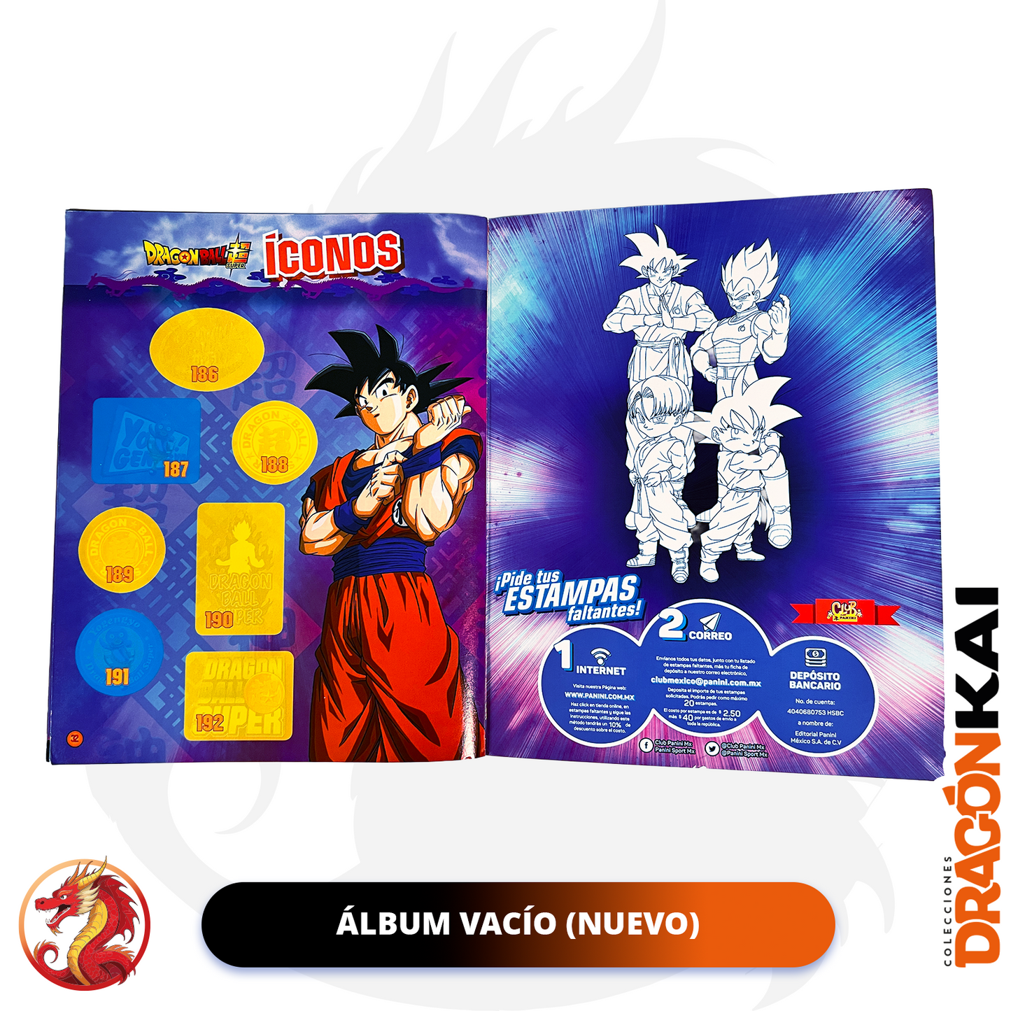 Colección Dragon Ball Super (Panini 2020). Álbum + 50 sobres