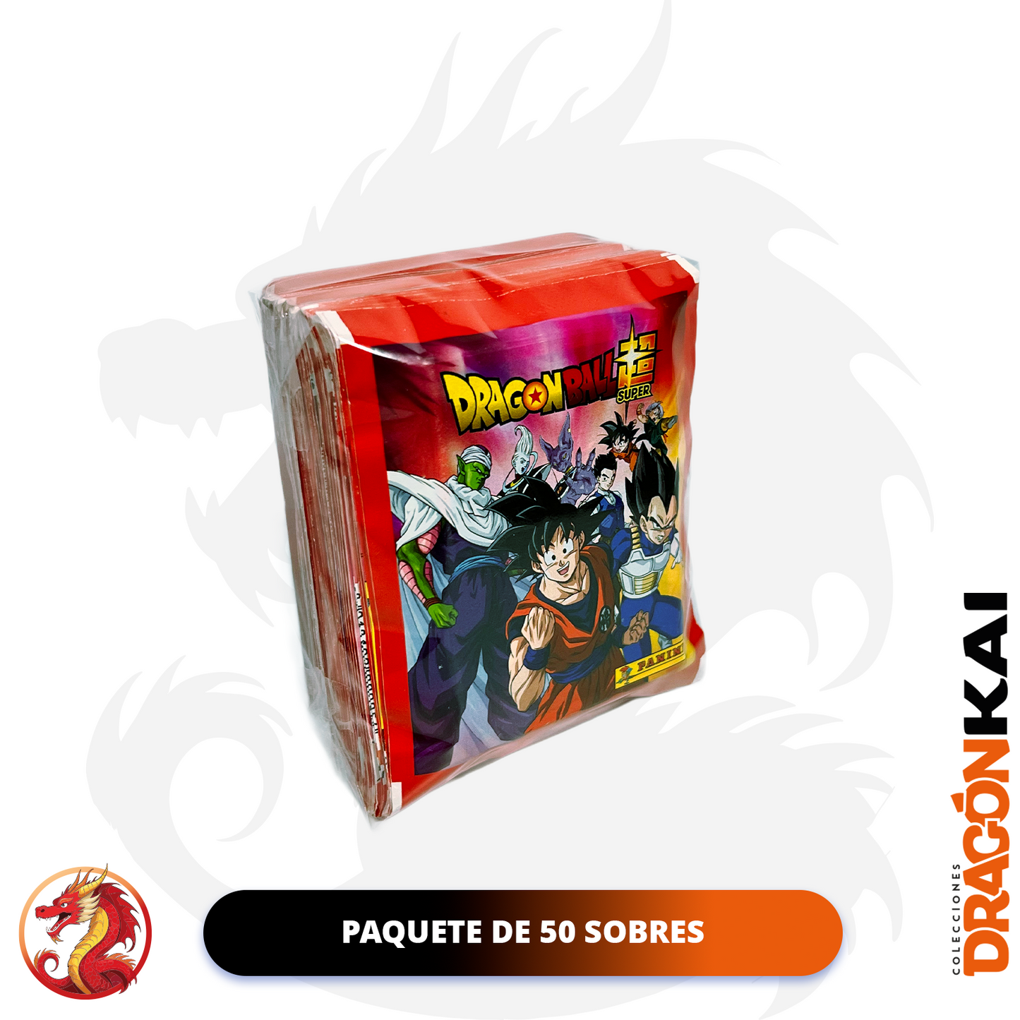 Colección Dragon Ball Super (Panini 2020). Álbum Pasta Dura + 50 sobres