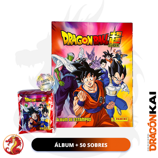 Colección Dragon Ball Super (Panini 2020). Álbum + 50 sobres