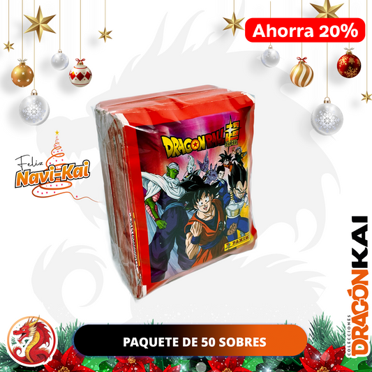 Colección Dragon Ball Super (Panini 2020). Paquete de 50 sobres.