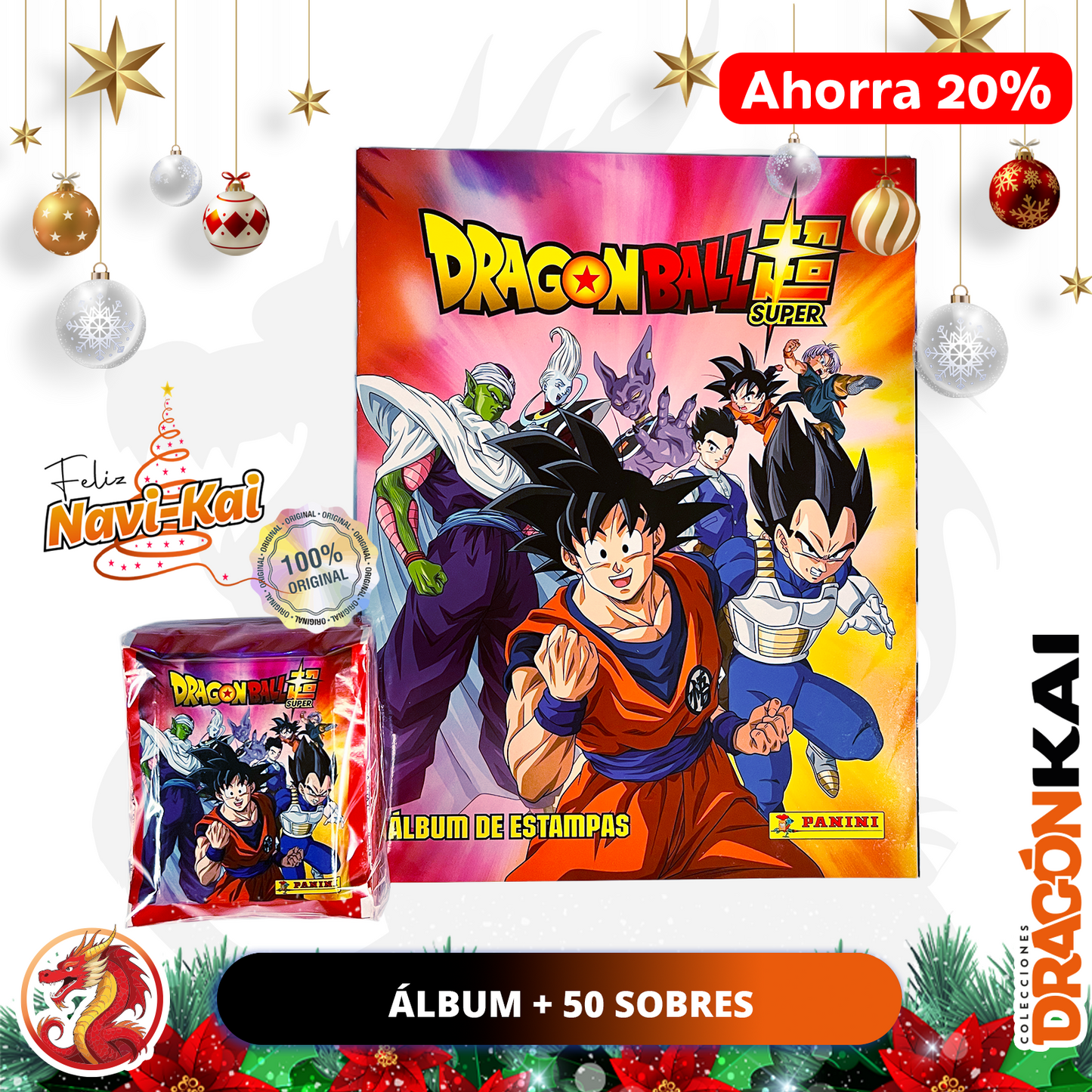 Colección Dragon Ball Super (Panini 2020). Álbum + 50 sobres