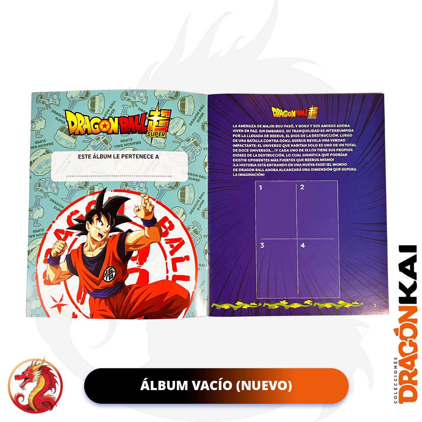 Álbum Dragon Ball Super: Ultimate Collection (Panini 2025) + 4 Sobres Sellados