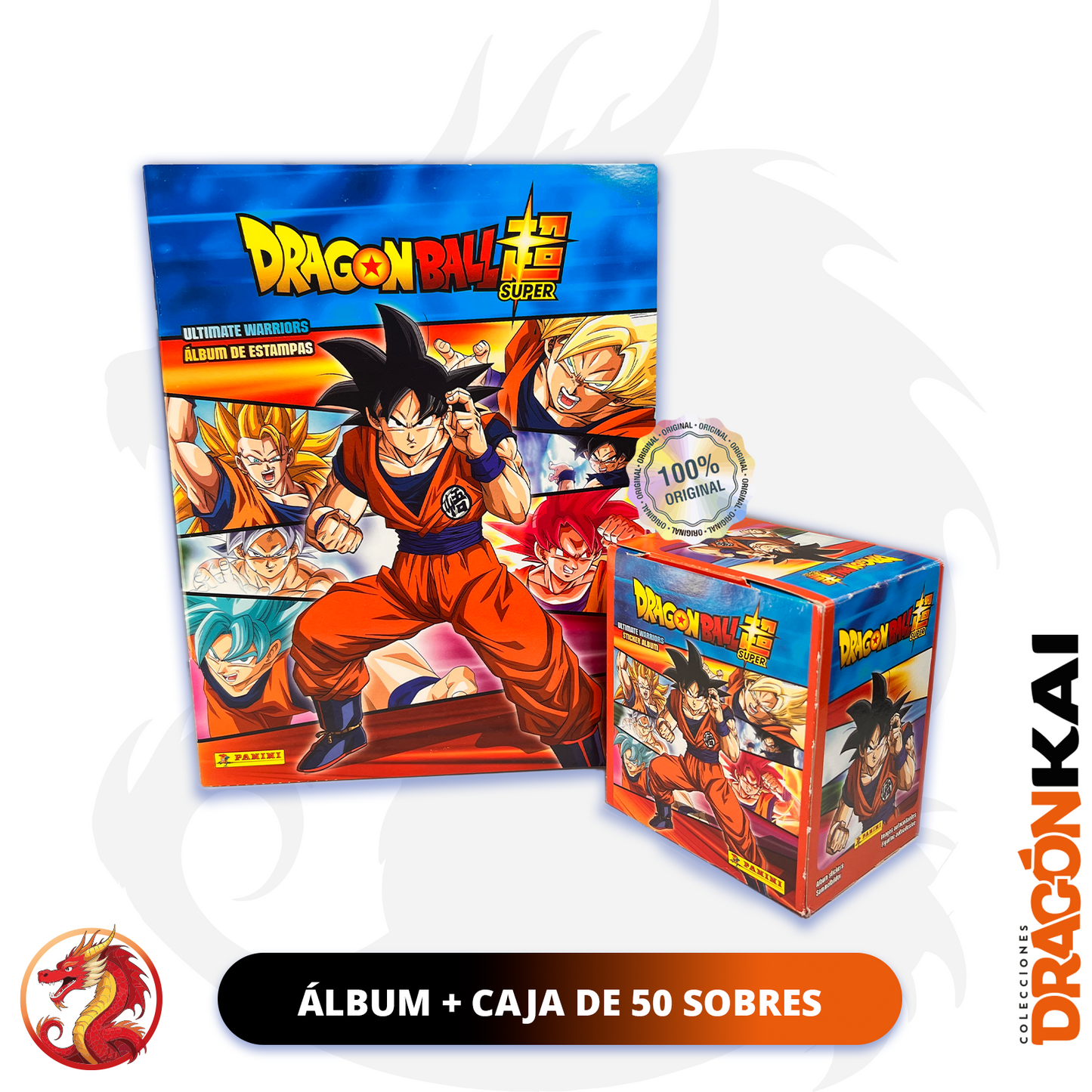 Colección Dragon Ball Super: Ultimate Warriors (Panini 2022). Álbum + Caja de 50 sobres