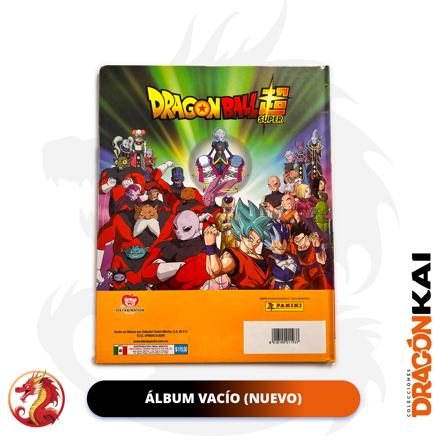 Colección Dragon Ball Super: Ultimate Warriors (Panini 2022). Álbum Pasta Dura + Caja de 50 sobres