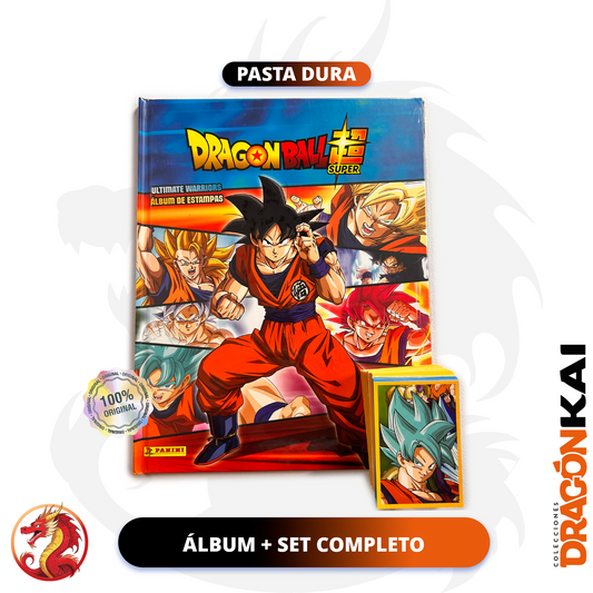 Álbum Pasta Dura Dragon Ball Super 3: Ultimate Warriors (Panini 2022) + Set completo a pegar