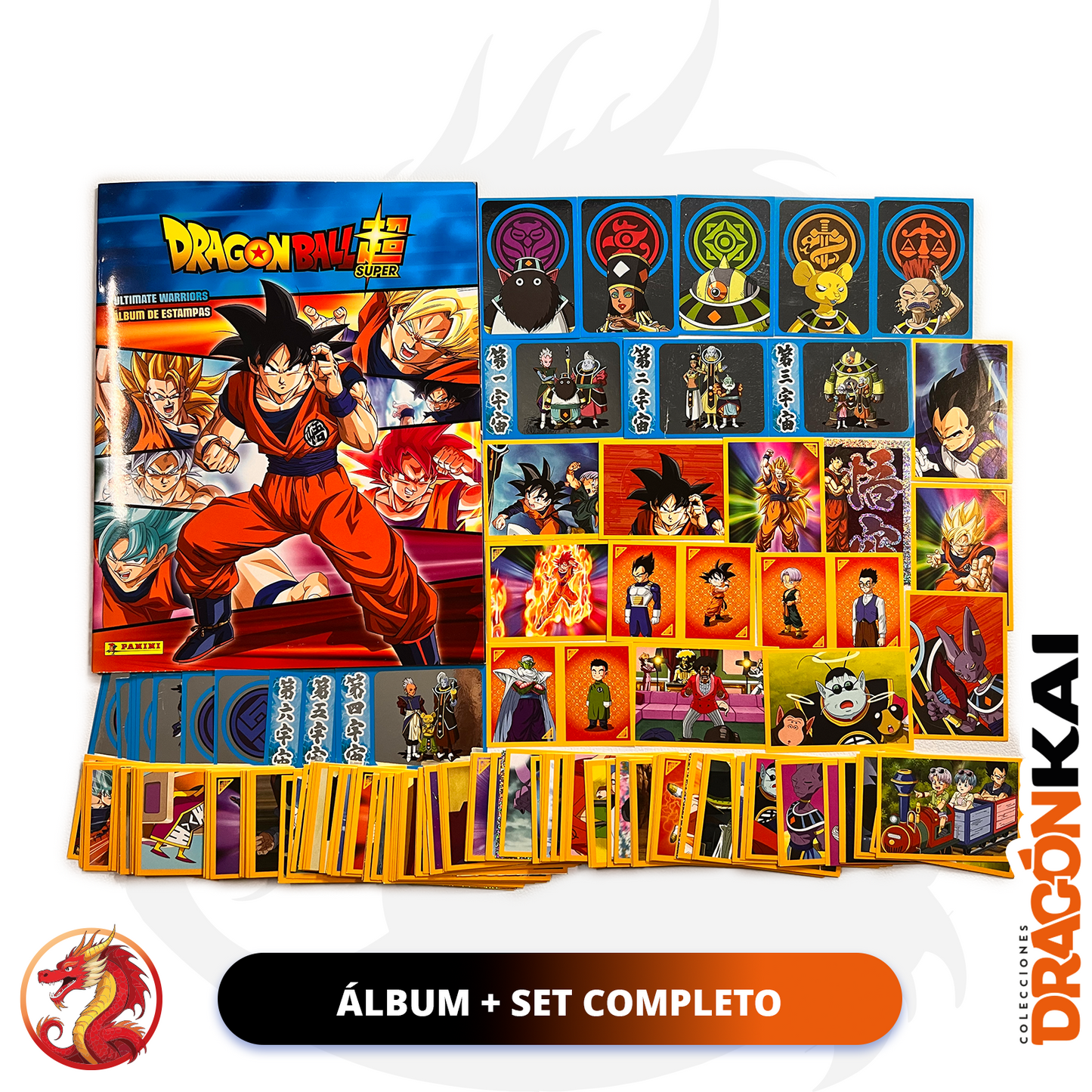 Álbum Dragon Ball Super 3: Ultimate Warriors (Panini 2022) + Set completo a pegar