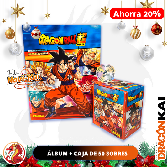 Colección Dragon Ball Super: Ultimate Warriors (Panini 2022). Álbum + Caja de 50 sobres