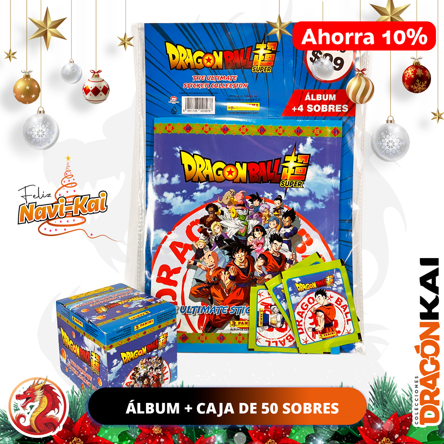 Álbum Dragon Ball Súper: Ultimate Collection (Panini 2025) + Caja de 50 sobres
