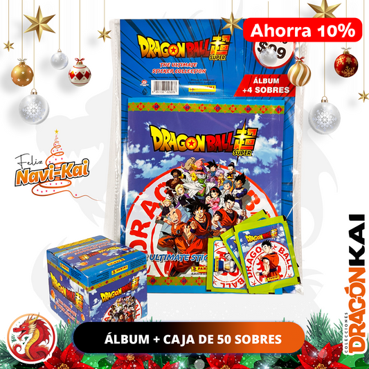 Álbum Dragon Ball Súper: Ultimate Collection (Panini 2025) + Caja de 50 sobres