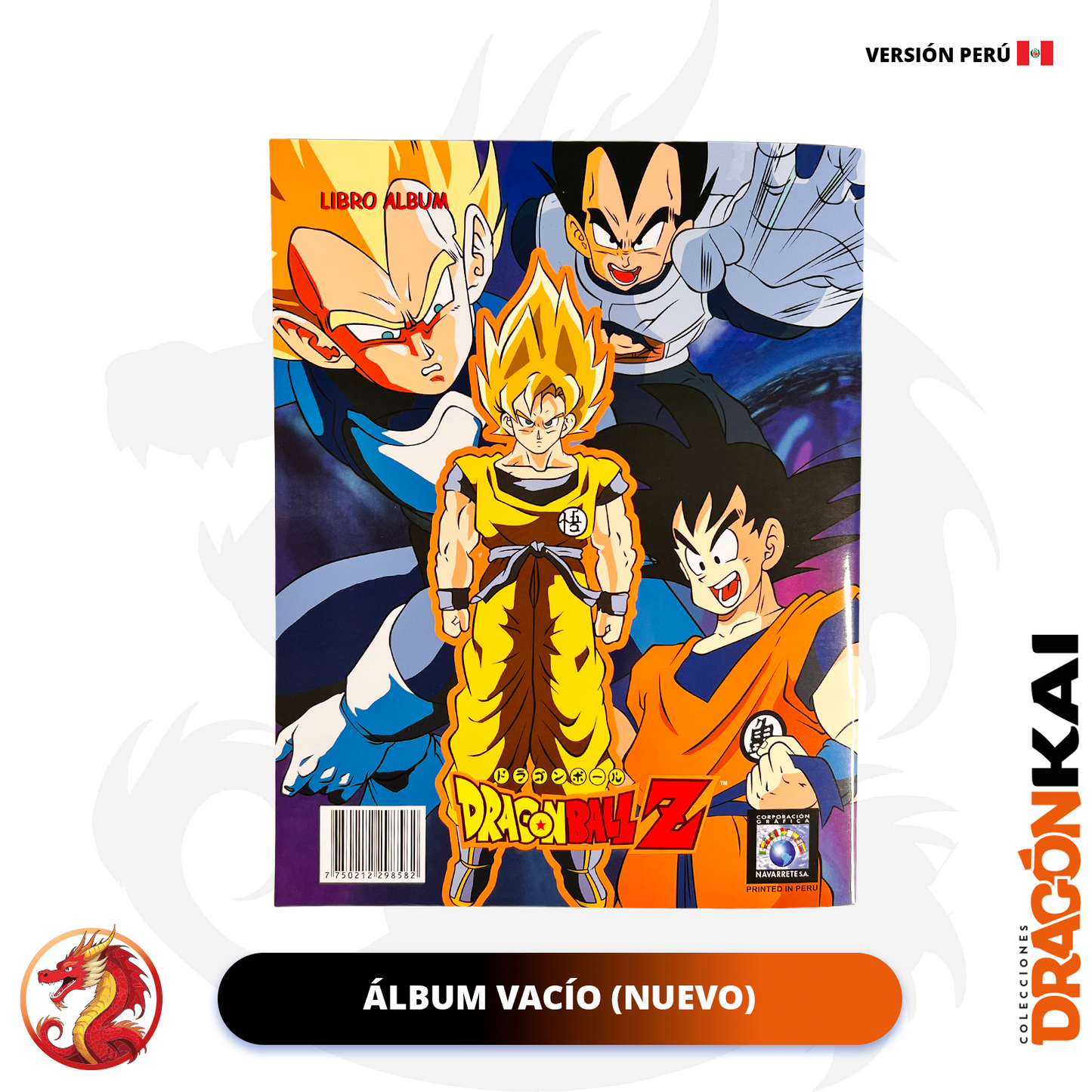 Álbum Dragon Ball Z 2 (Re. Navarrete Perú) + Set completo a pegar