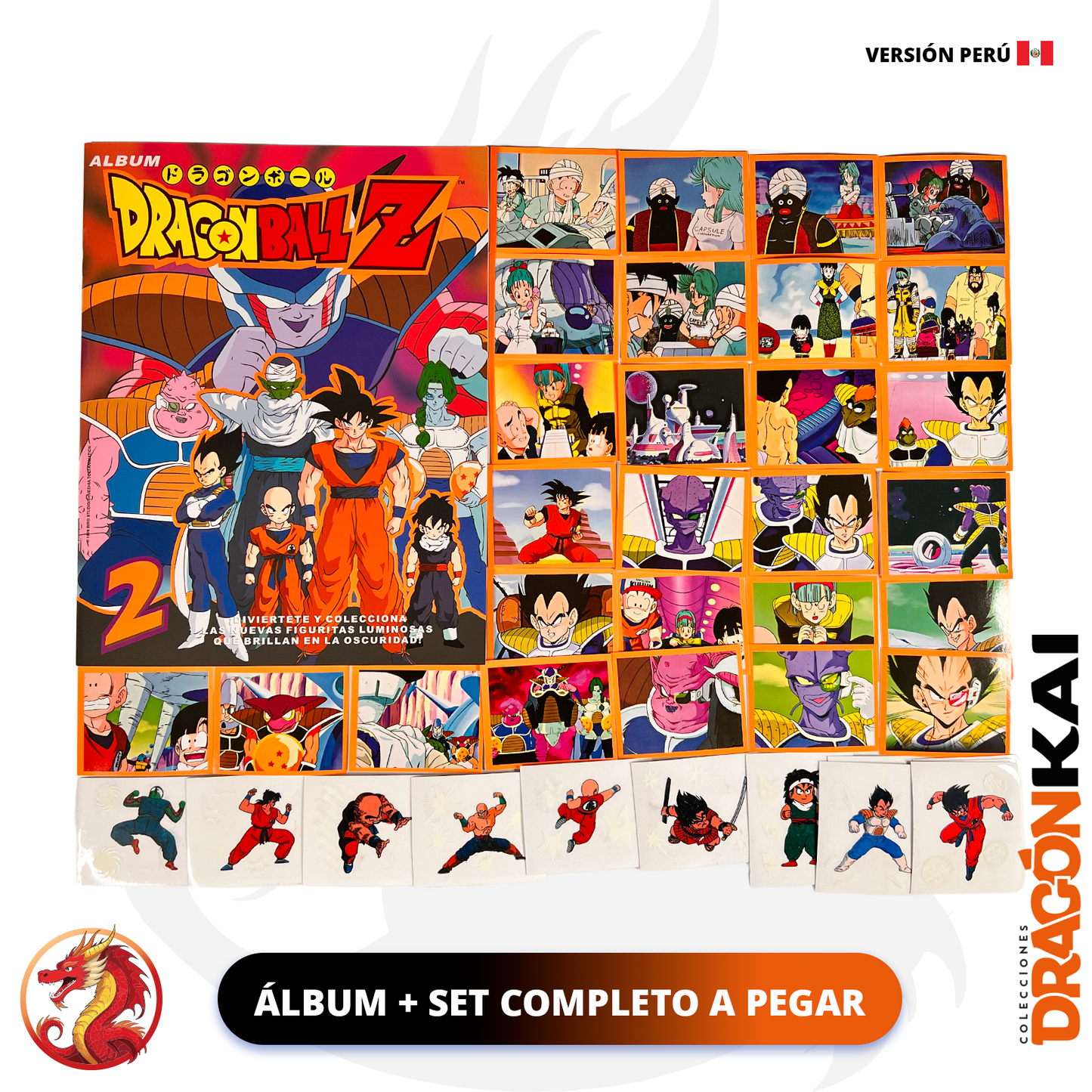 Álbum Dragon Ball Z 2 (Re. Navarrete Perú) + Set completo a pegar