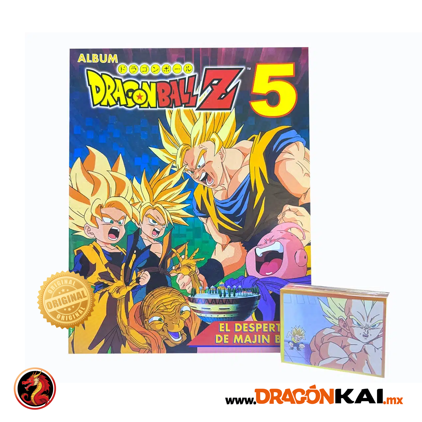 Álbum Dragon Ball Z5 (Original Navarrete) + Set completo a pegar y 64 armables
