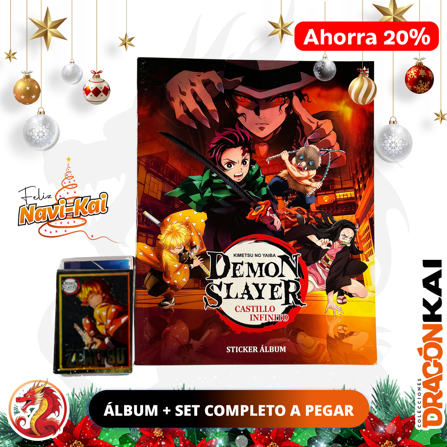 Álbum Demon Slayer: Castillo Infinito (Edit. 3 Reyes) + Set completo a pegar