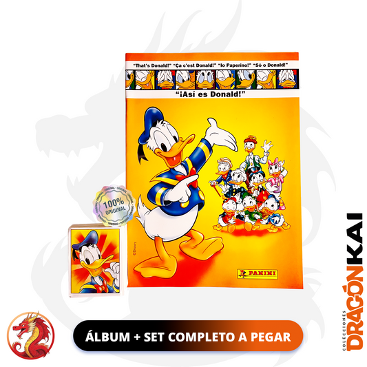Álbum "¡Así es Donald!" (Panini 1996) + Set completo a pegar