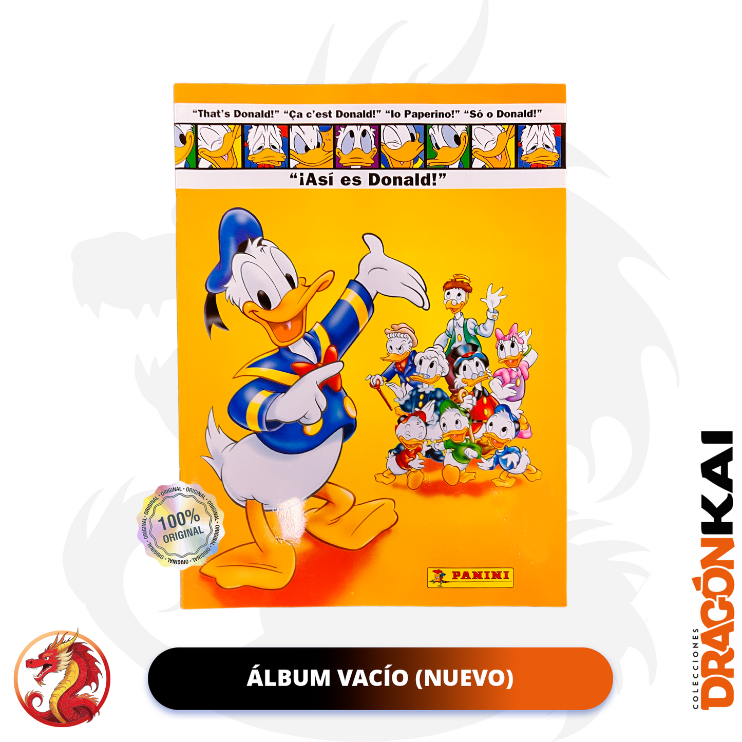 Álbum "¡Así es Donald!" (Panini 1996) + Set completo a pegar