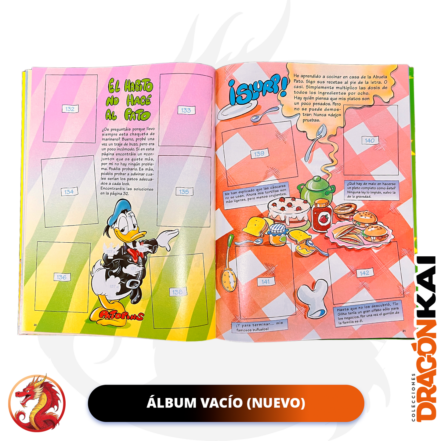 Álbum "¡Así es Donald!" (Panini 1996) + Set completo a pegar