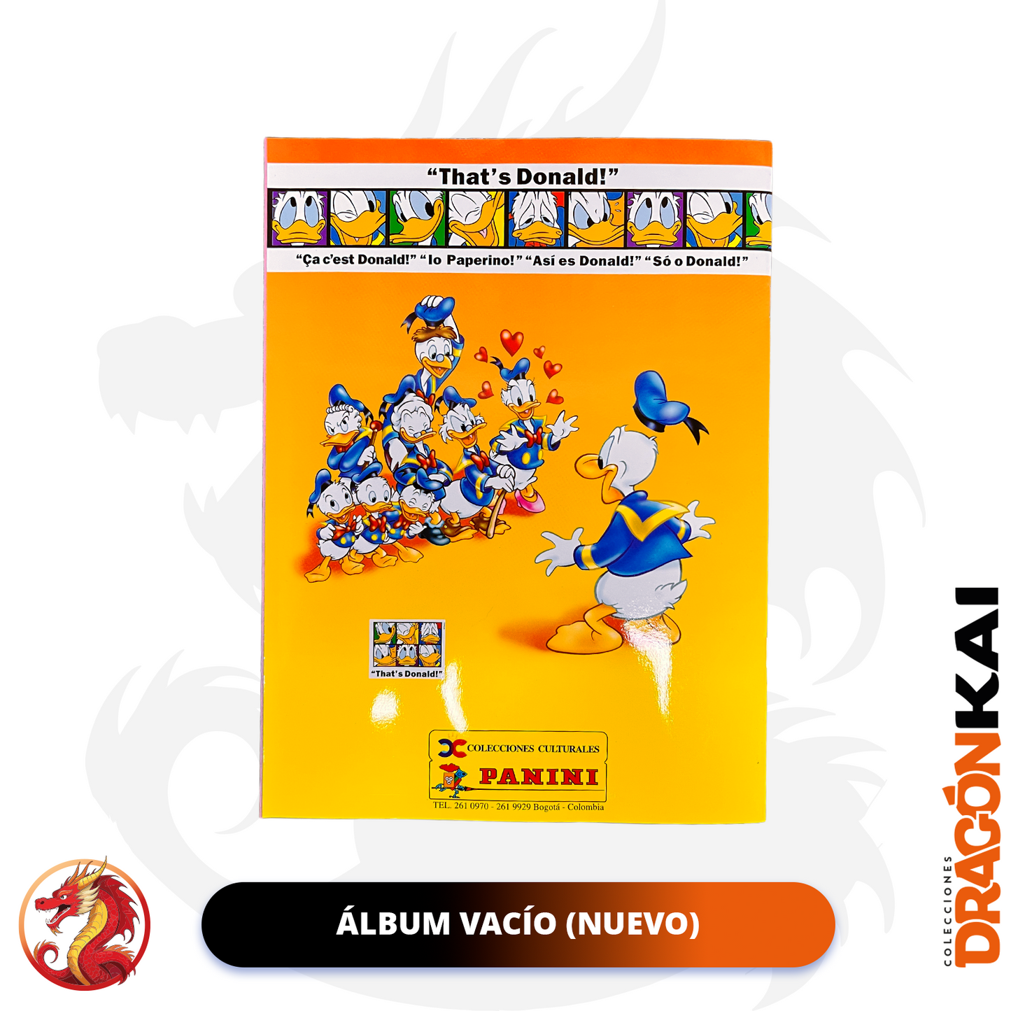 Álbum "¡Así es Donald!" (Panini 1996) + Set completo a pegar