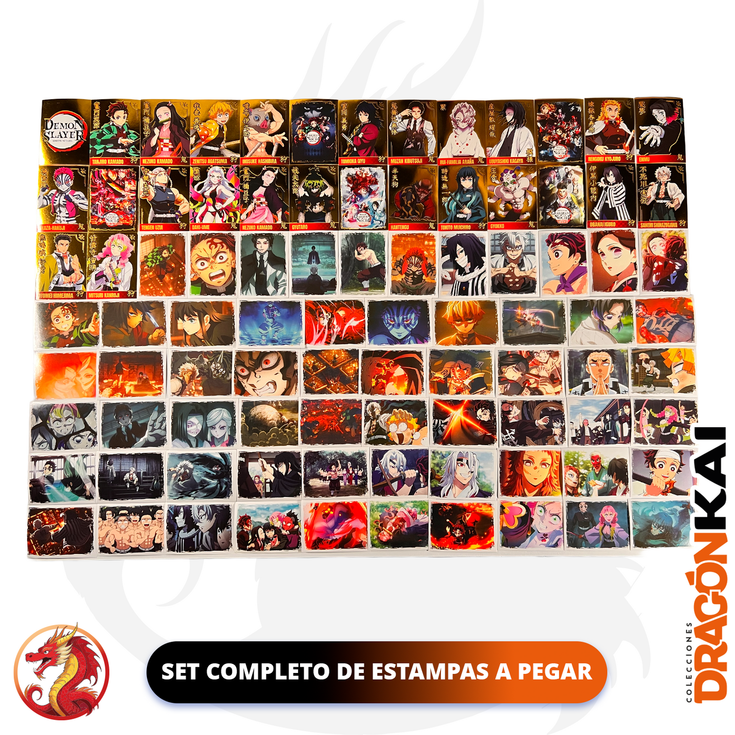 Álbum Demon Slayer: Saga completa + Set completo a pegar