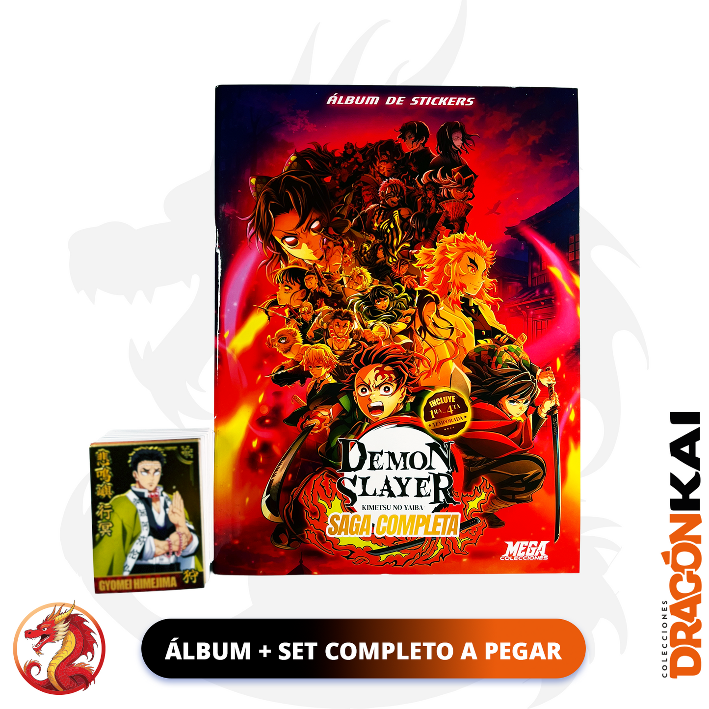 Álbum Demon Slayer: Saga completa + Set completo a pegar