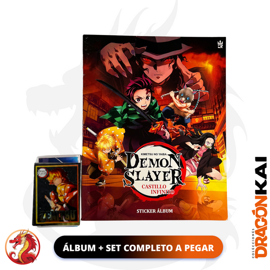 Álbum Demon Slayer: Castillo Infinito (Edit. 3 Reyes) + Set completo a pegar
