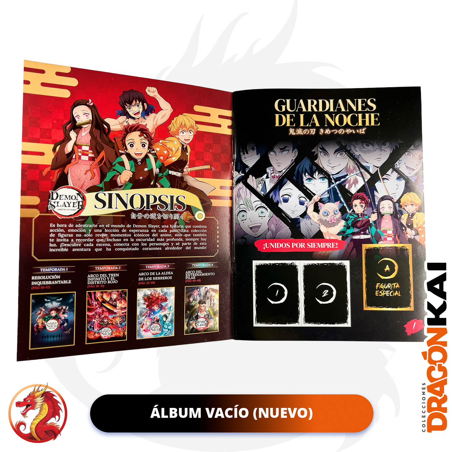 Álbum Demon Slayer: Saga completa + Set completo a pegar