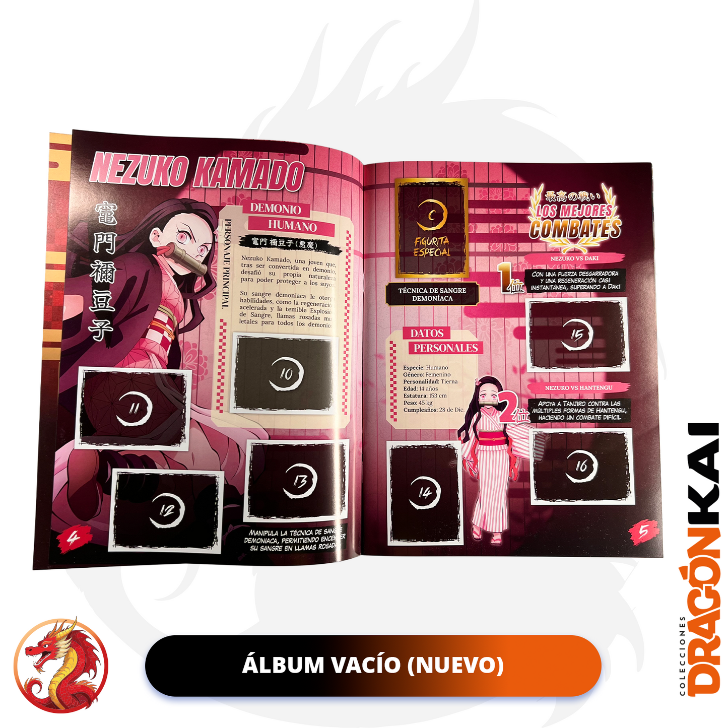 Álbum Demon Slayer: Saga completa + Set completo a pegar