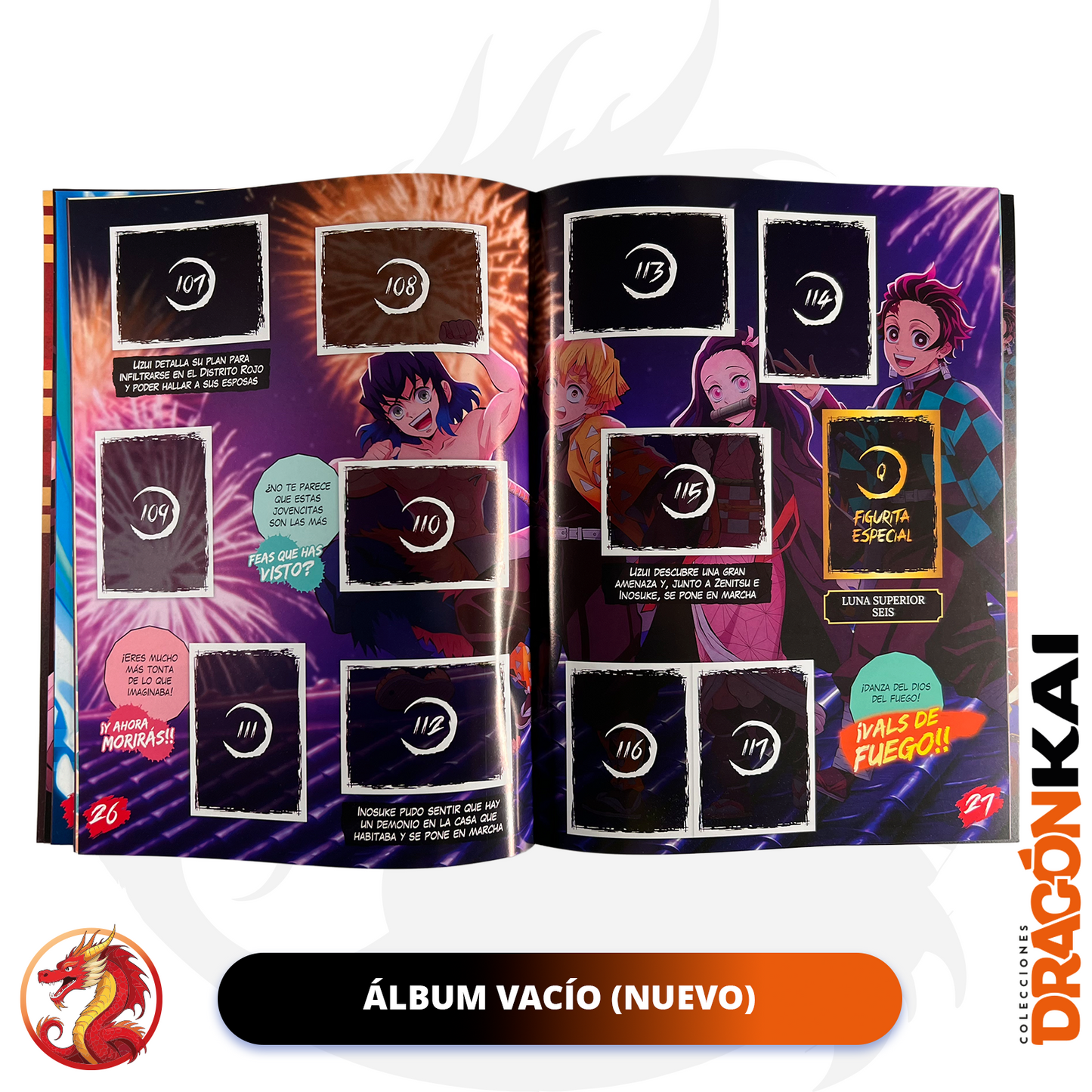 Álbum Demon Slayer: Saga completa + Set completo a pegar
