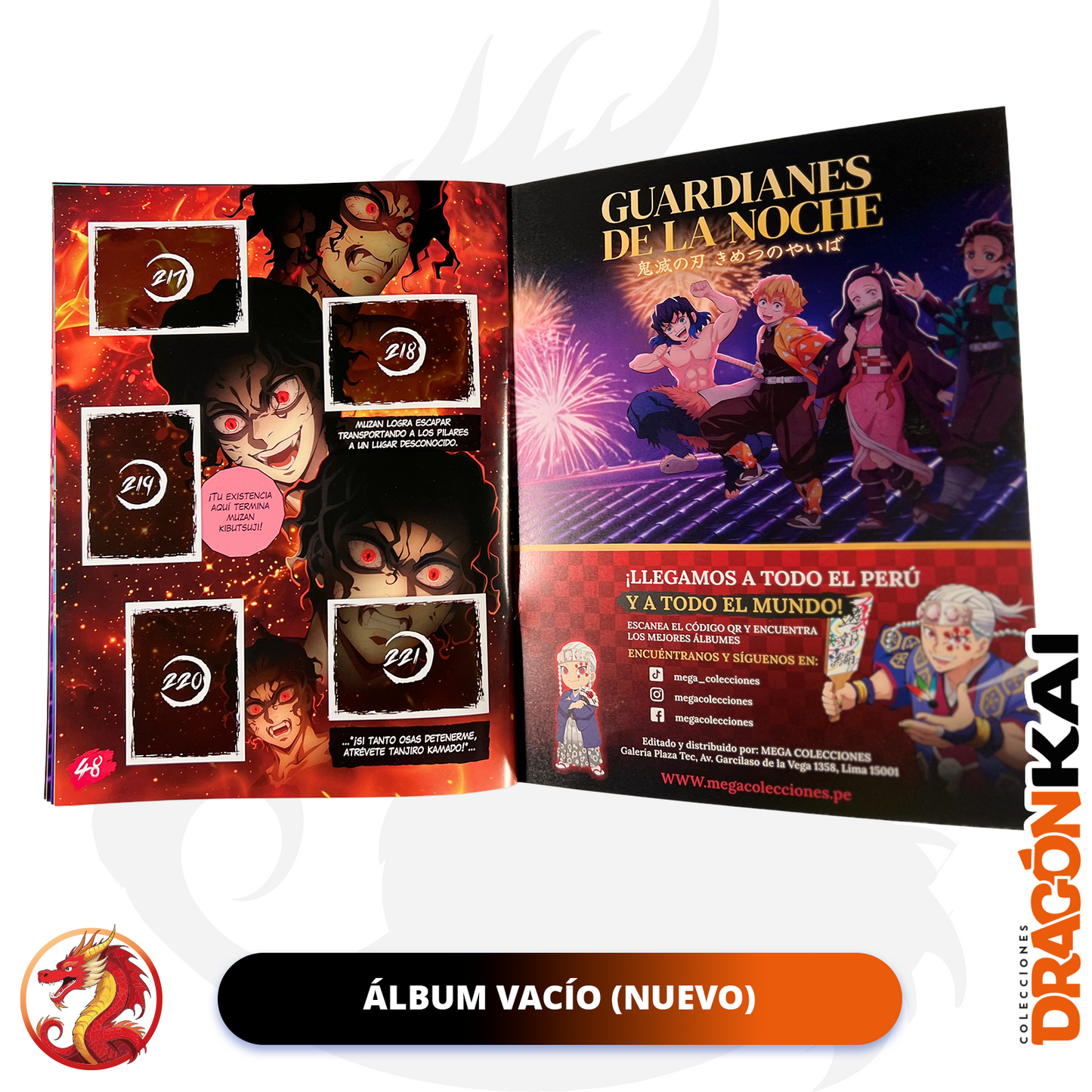 Álbum Demon Slayer: Saga completa + Set completo a pegar