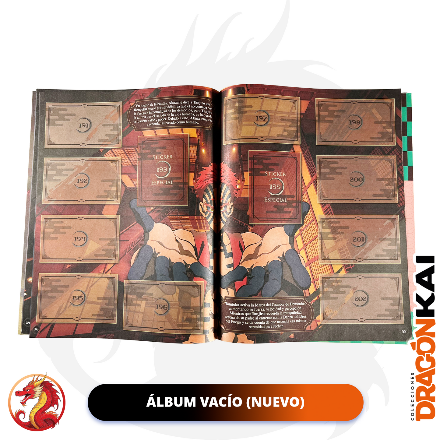 Álbum Demon Slayer: Castillo Infinito (Edit. 3 Reyes) + Set completo a pegar