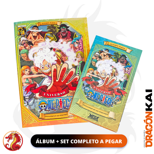 Álbum Enciclopedia Universe One Piece + Set completo a pegar