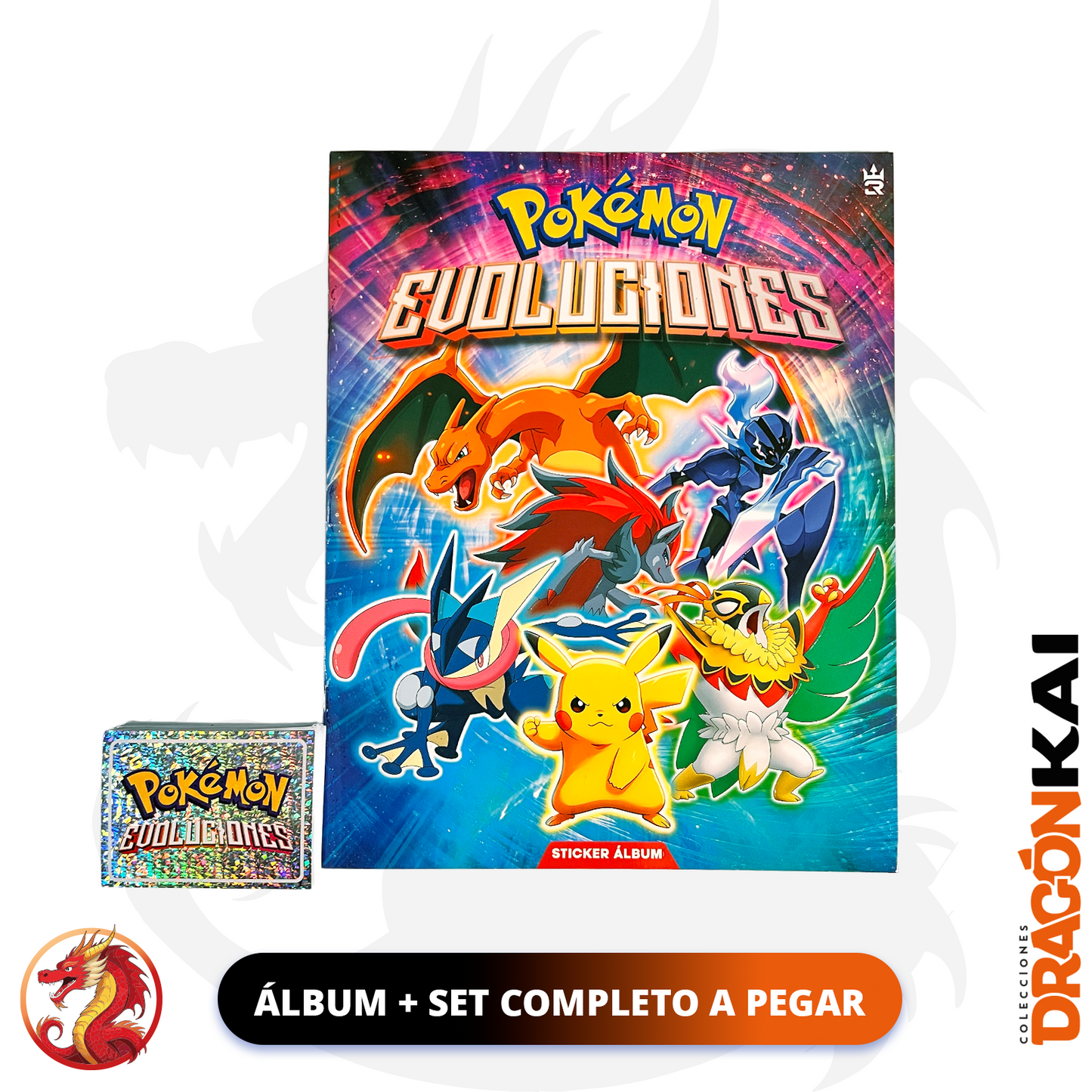 Álbum Pokémon Evoluciones (Editorial 3Reyes) + Set completo a pegar