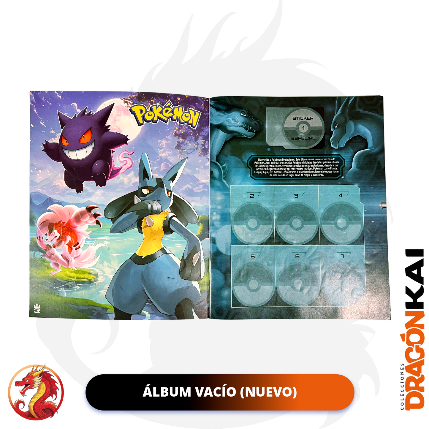 Álbum Pokémon Evoluciones (Editorial 3Reyes) + Set completo a pegar