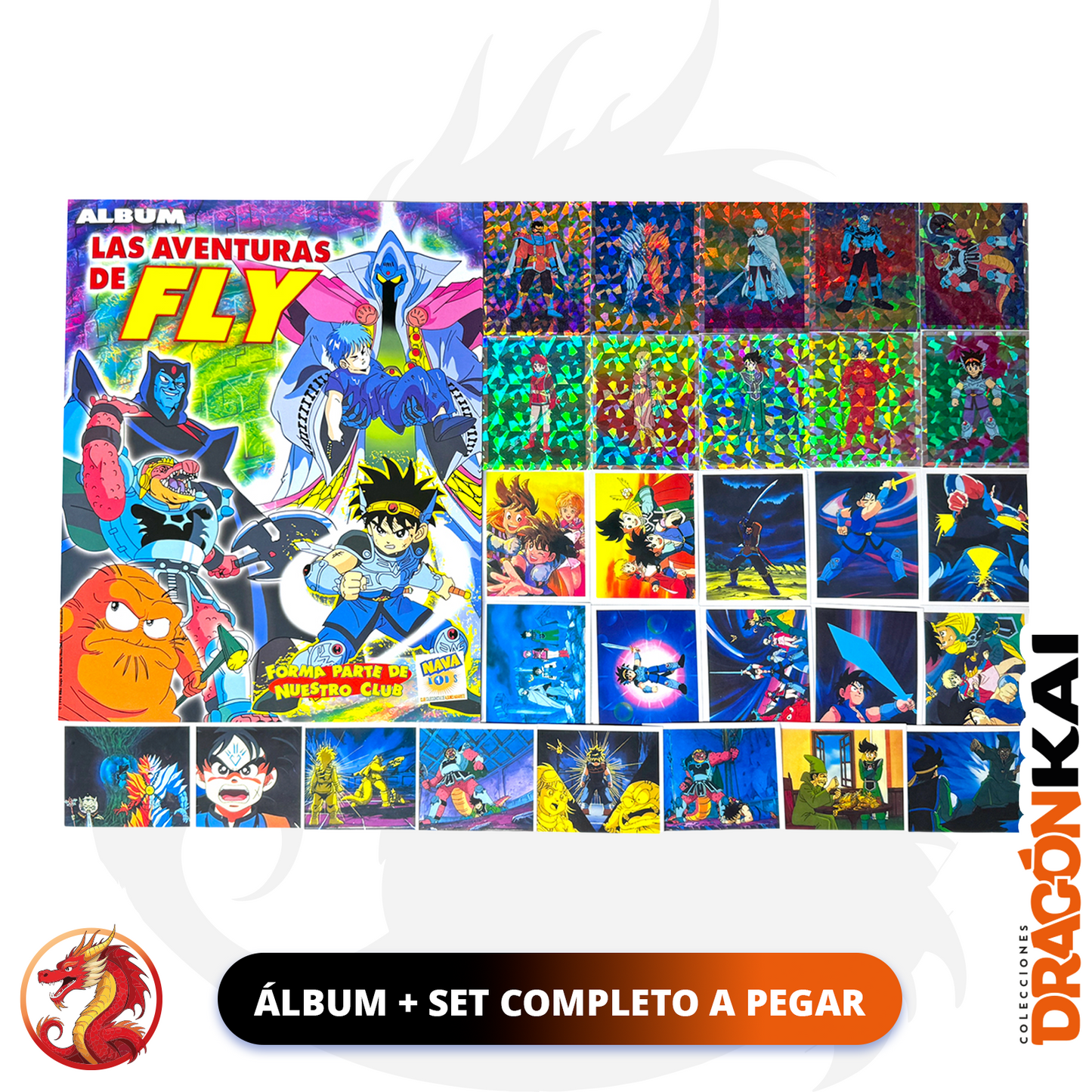Álbum Las Aventuras de Fly (Re. Navarrete) + Set completo a pegar