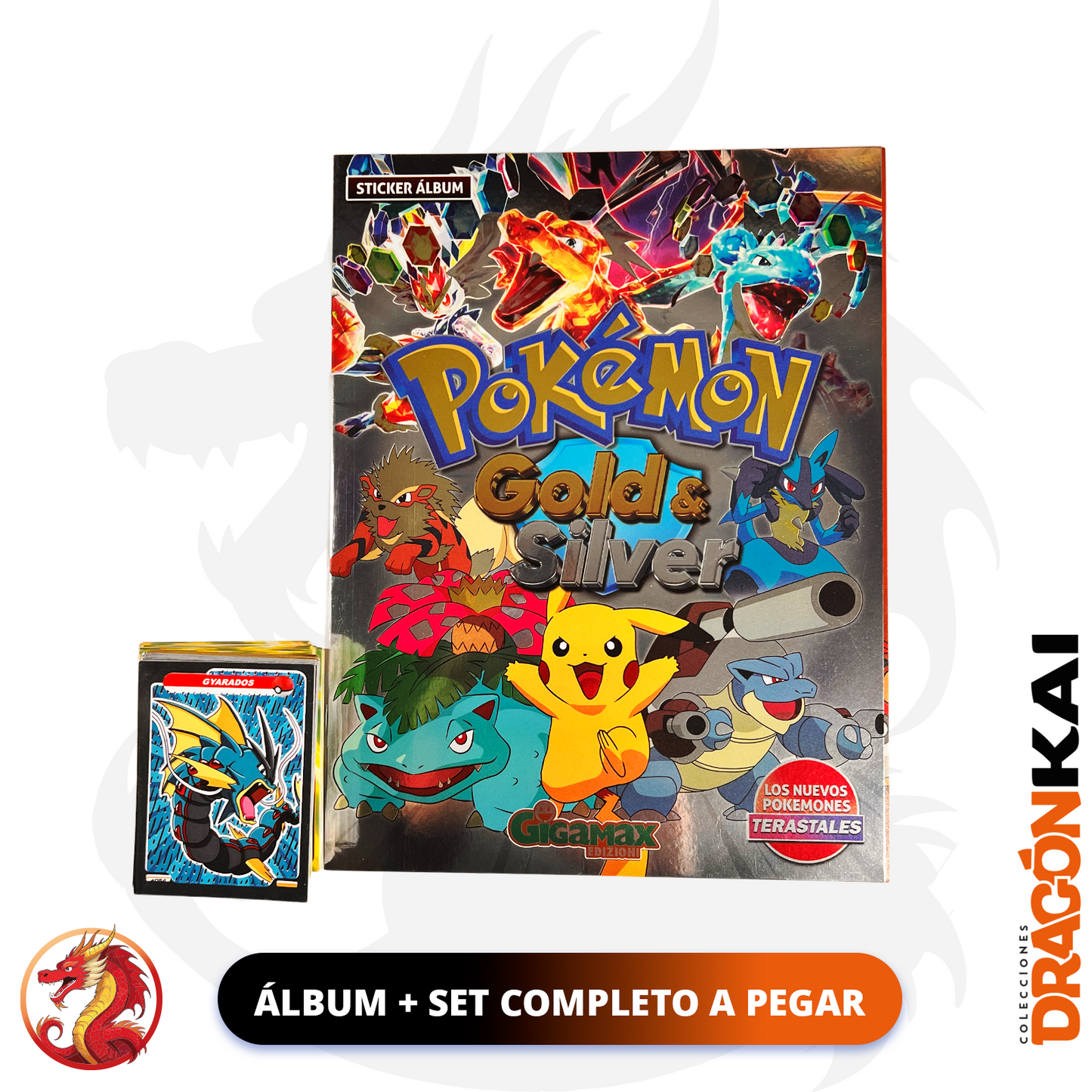 Álbum Pokémon Gold and Silver + Set completo a pegar
