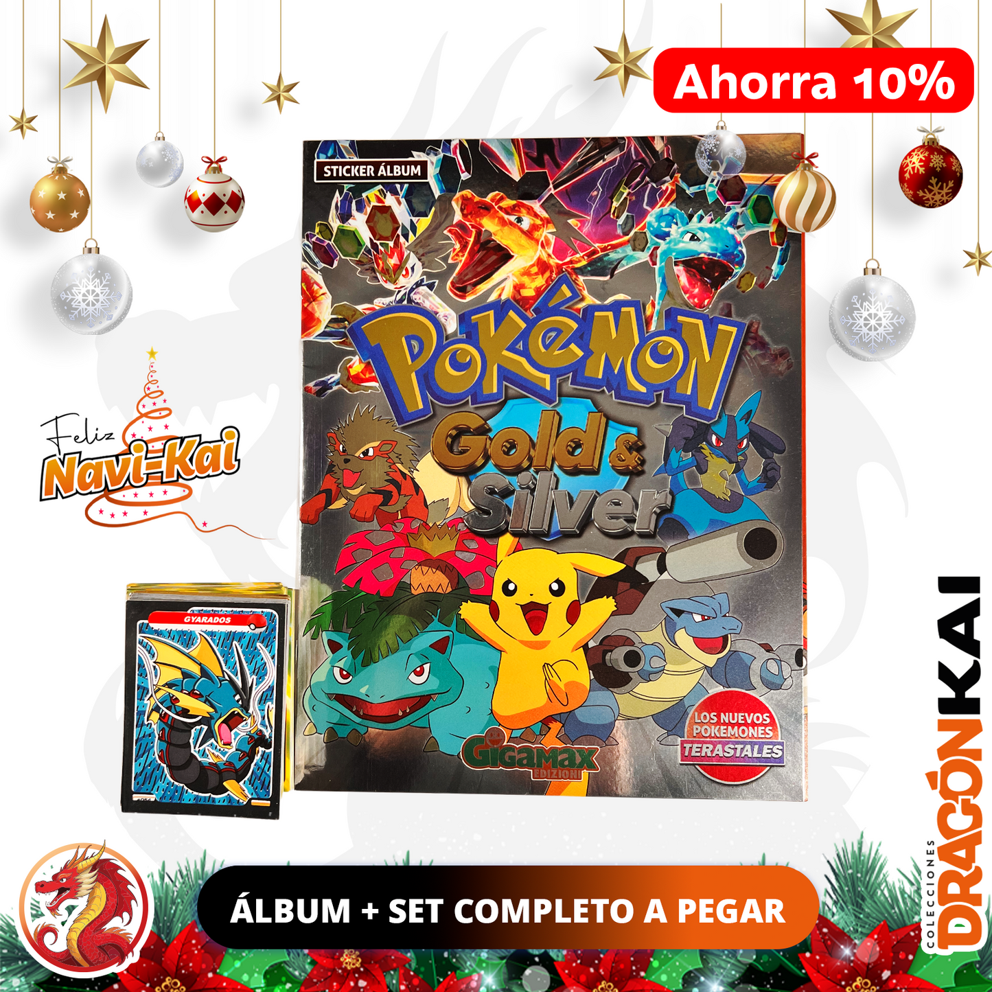 Álbum Pokémon Gold and Silver + Set completo a pegar