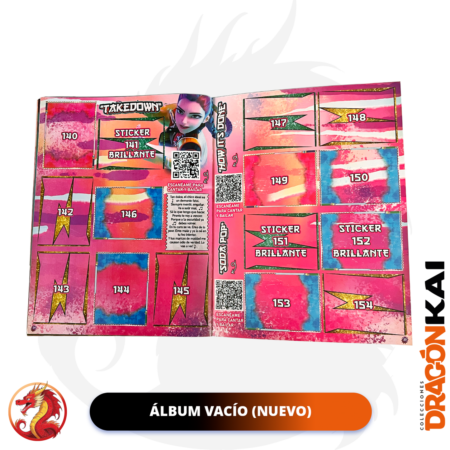 Álbum Las Guerreras K-POP: Demon Hunters (Woow Stickers) + Set completo a pegar