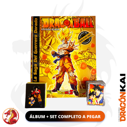 Álbum Dragon Ball: La Saga del Guerrero Dorado (Re. Navarrete - 2007) + Set completo a pegar