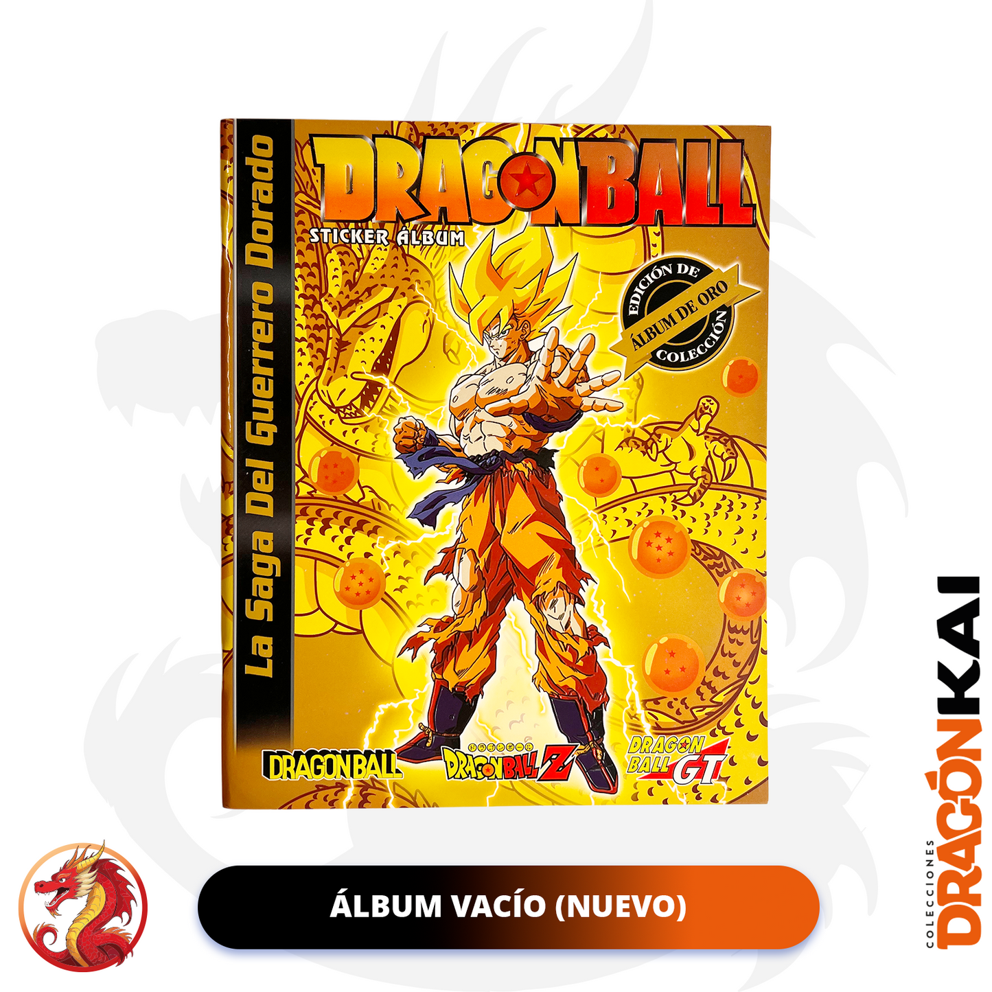 Álbum Dragon Ball: La Saga del Guerrero Dorado (Re. Navarrete - 2007) + Set completo a pegar