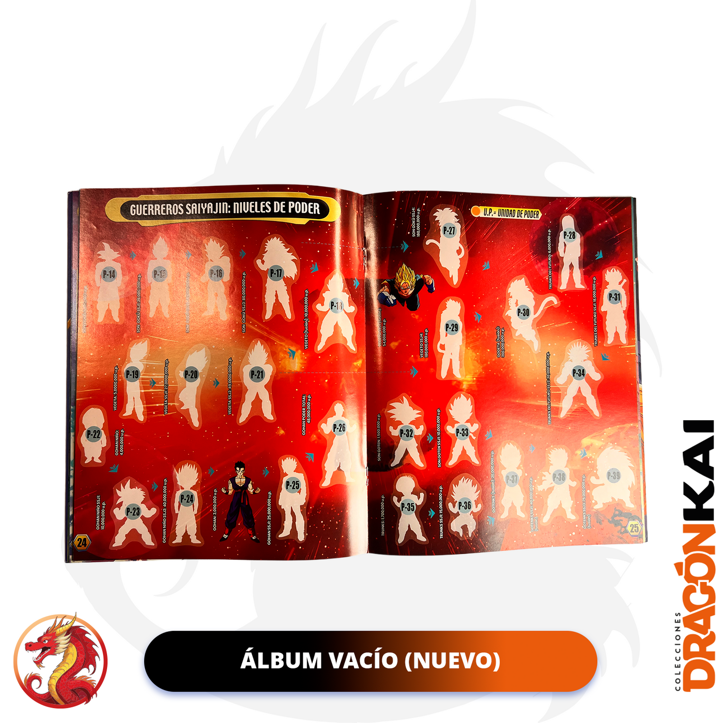 Álbum Dragon Ball: La Saga del Guerrero Dorado (Re. Navarrete - 2003) + Set completo a pegar